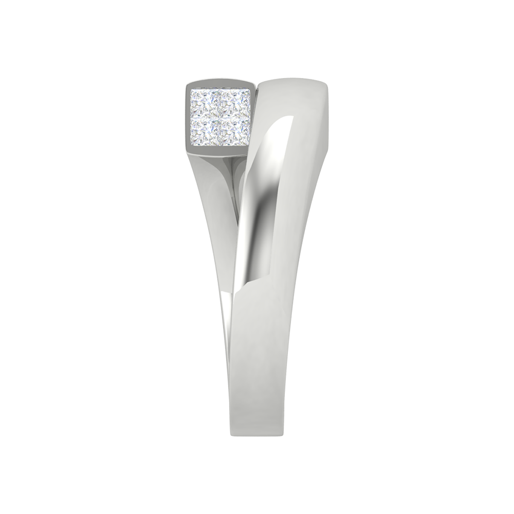 Sheen Loop Deconstructed Ring In 925 Sterling Silver - Seven
