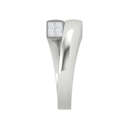 Sheen Loop Deconstructed Ring In 925 Sterling Silver - Seven
