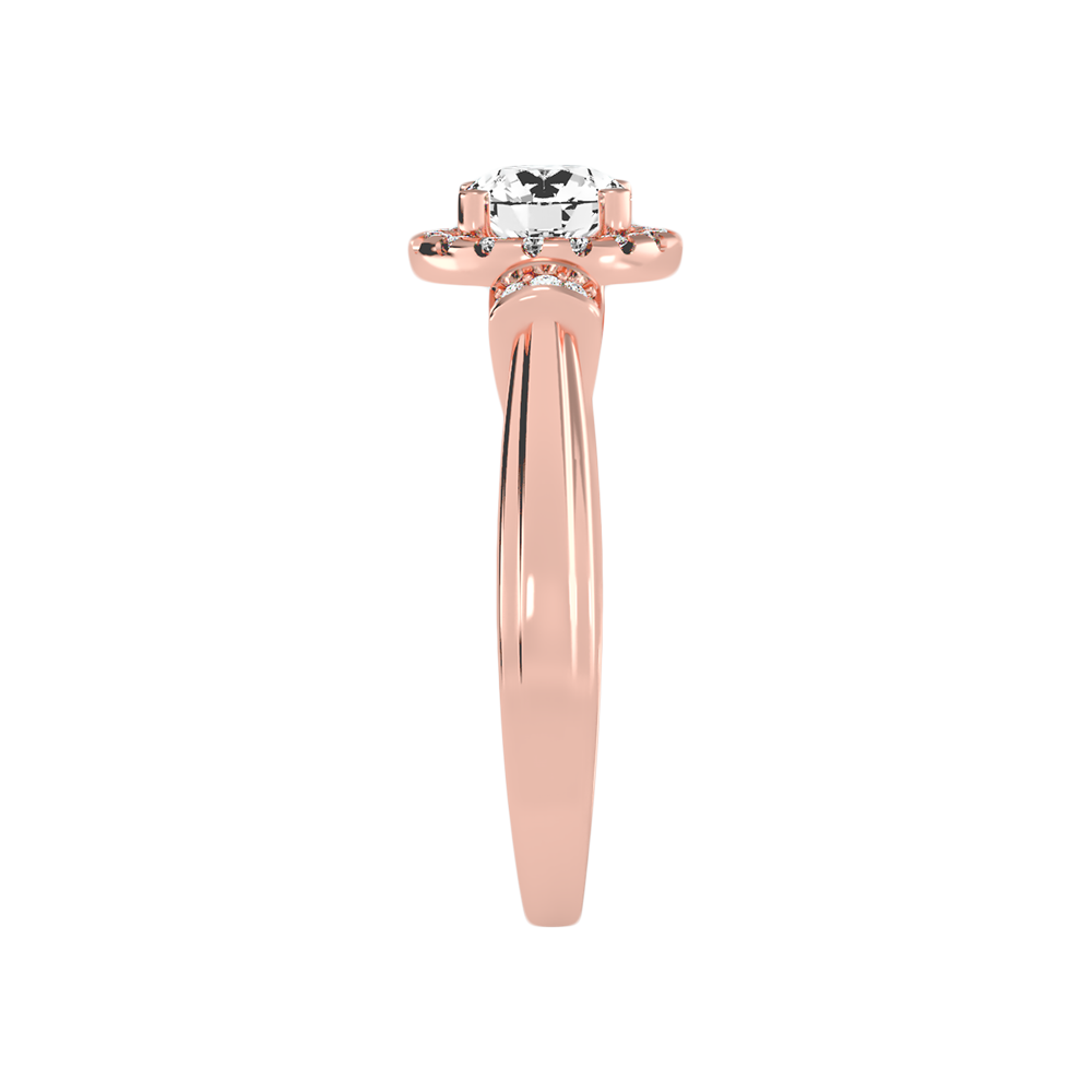 Shelly Halo Ring In 925 Sterling Silver - Eight