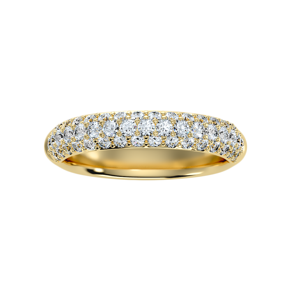 Shien Half Eternity Band In 925 Sterling Silver - Eleven