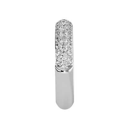 Shien Half Eternity Band In 925 Sterling Silver - Five