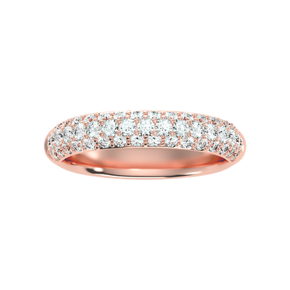 Shien Half Eternity Band In 925 Sterling Silver - Seven