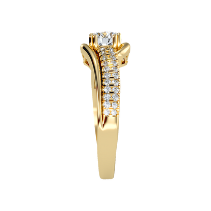 Shimmerin Halo Ring In 925 Sterling Silver - Eleven