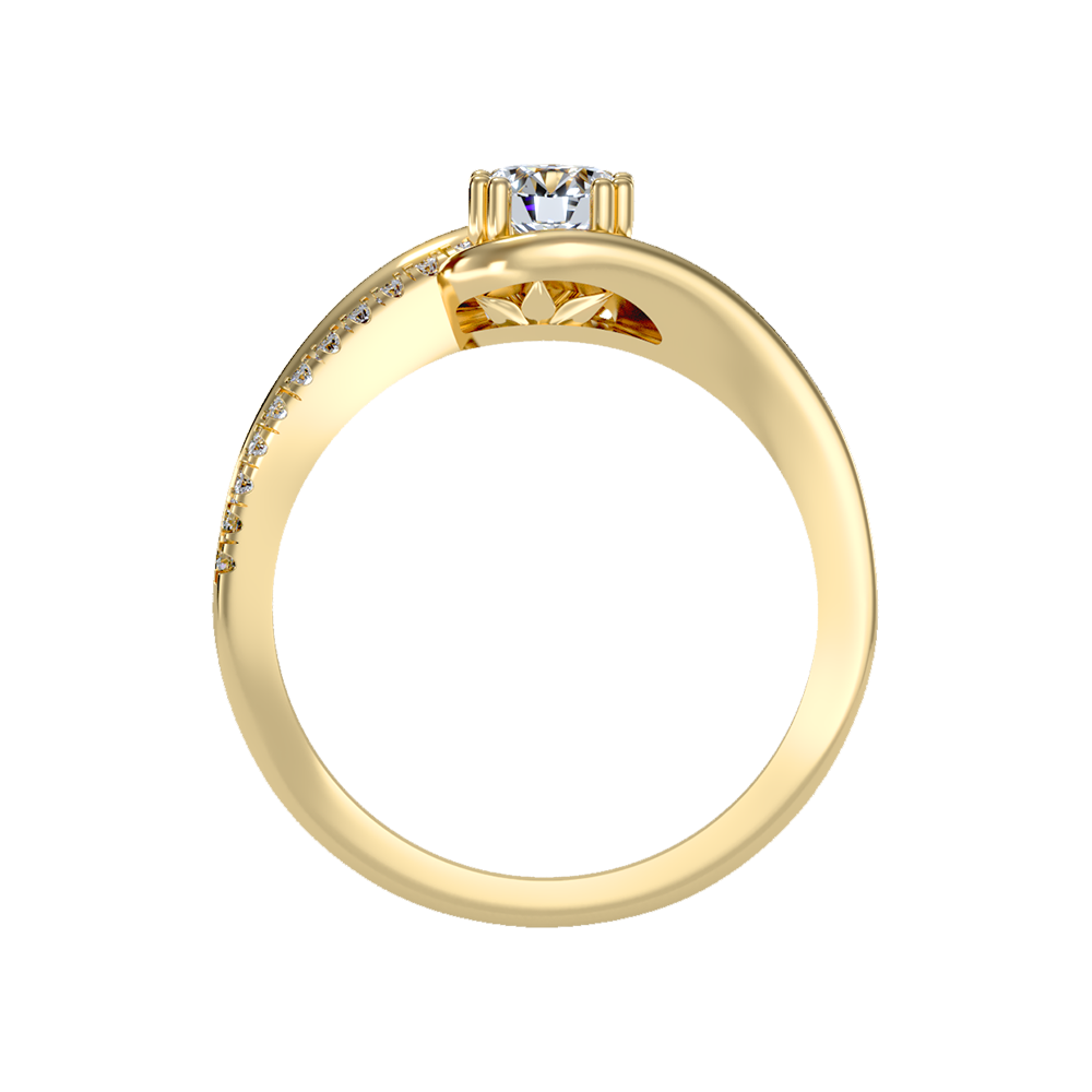 Shimmerin Halo Ring In 925 Sterling Silver - Twelve