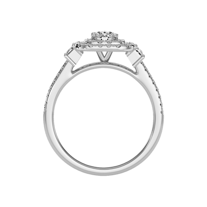 Shine On Halo Ring - Three