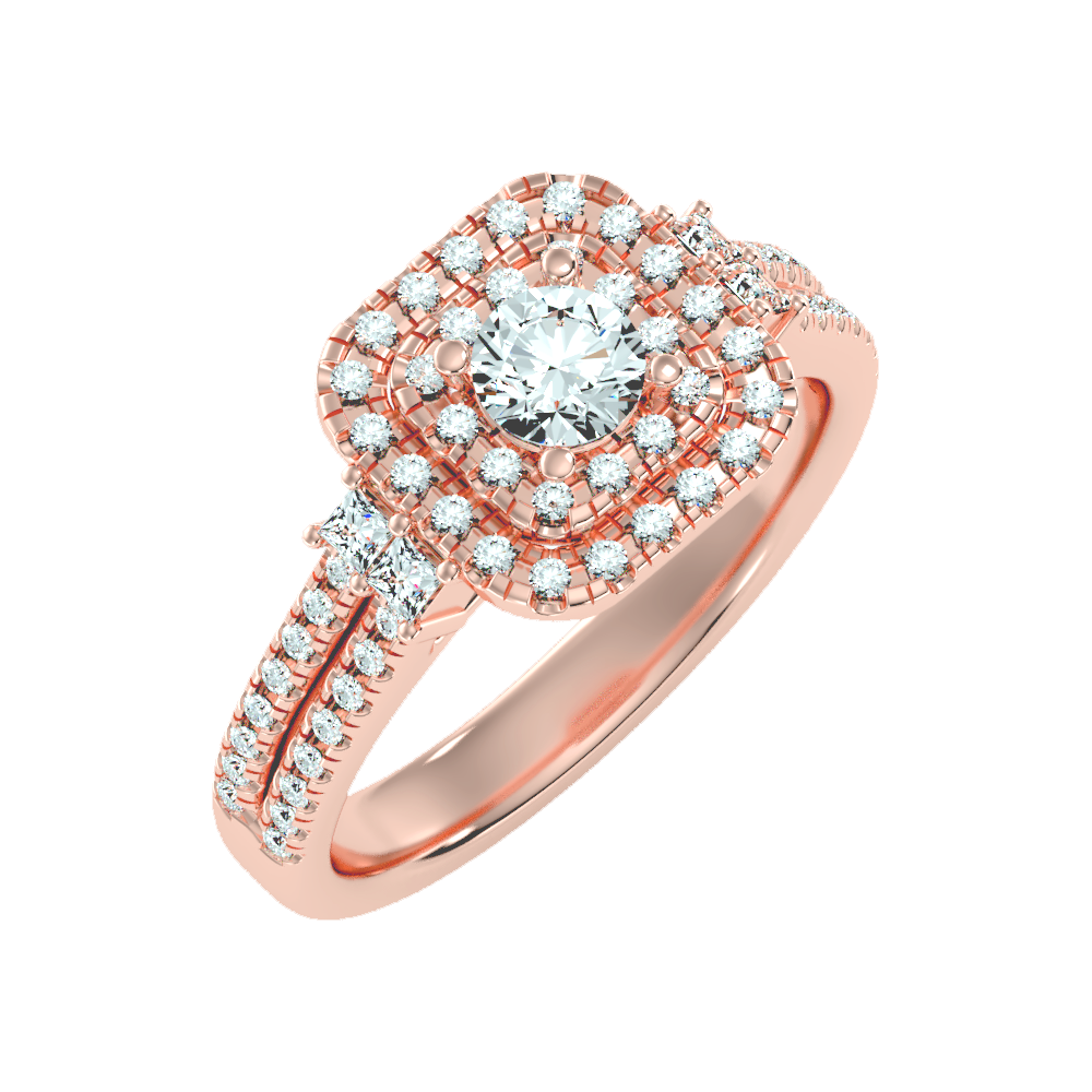 Shine On Halo Ring - Five