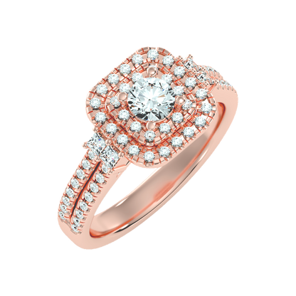 Shine On Halo Ring - Five