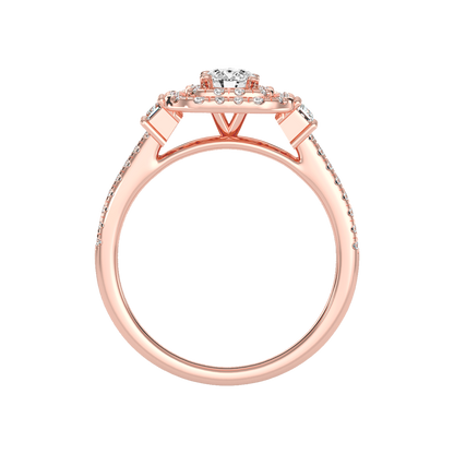 Shine On Halo Ring In 925 Sterling Silver - Seven