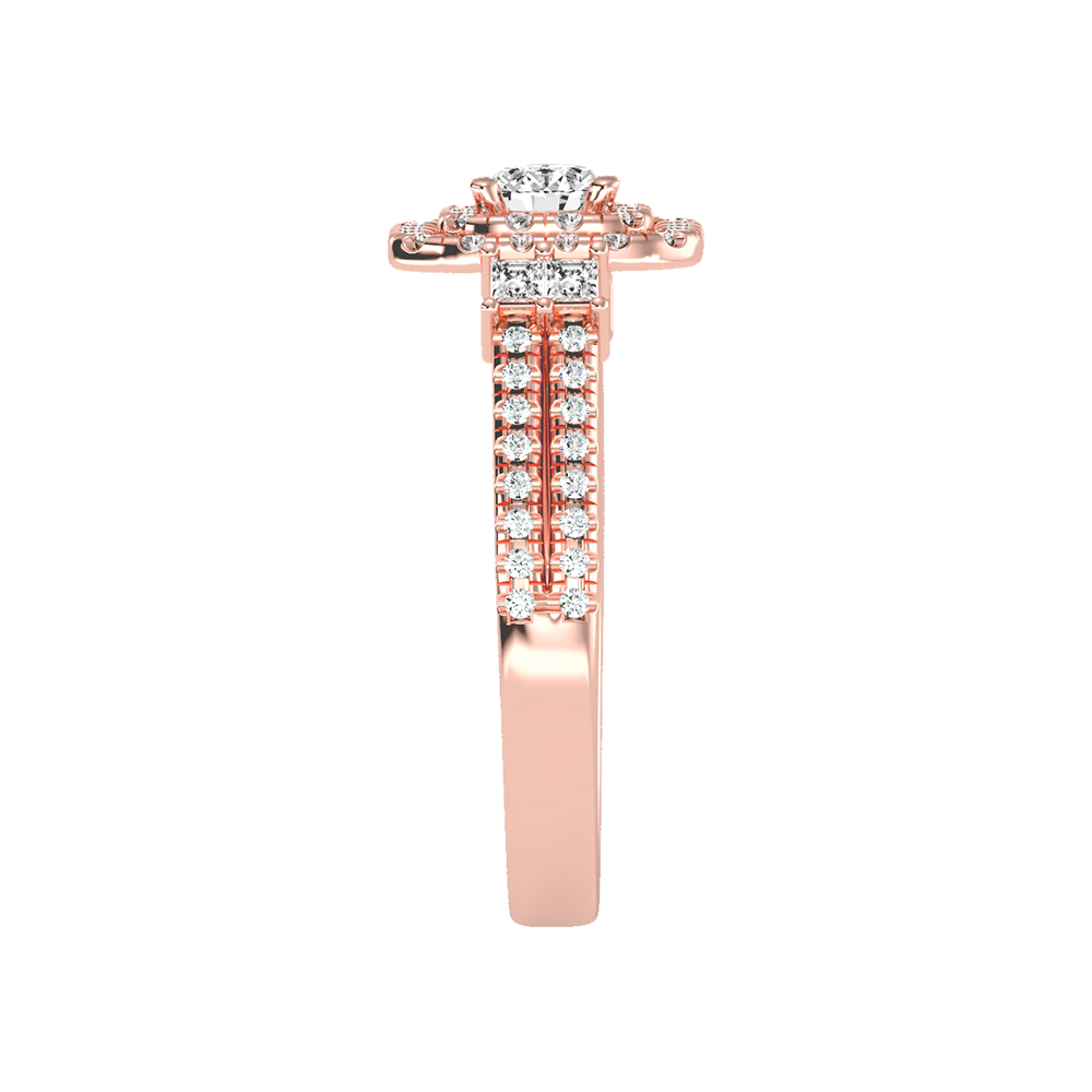 Shine On Halo Ring In 925 Sterling Silver - Eight