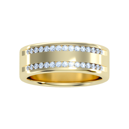 Shine Men's Broad Band Ring - Ten