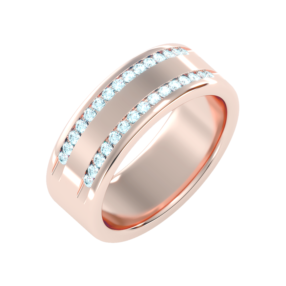 Shine Men's Broad Band Ring - Five