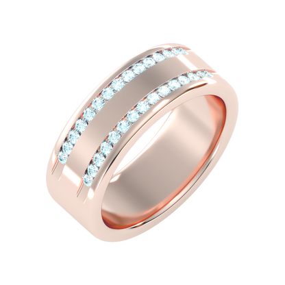 Shine Men's Broad Band Ring - Five