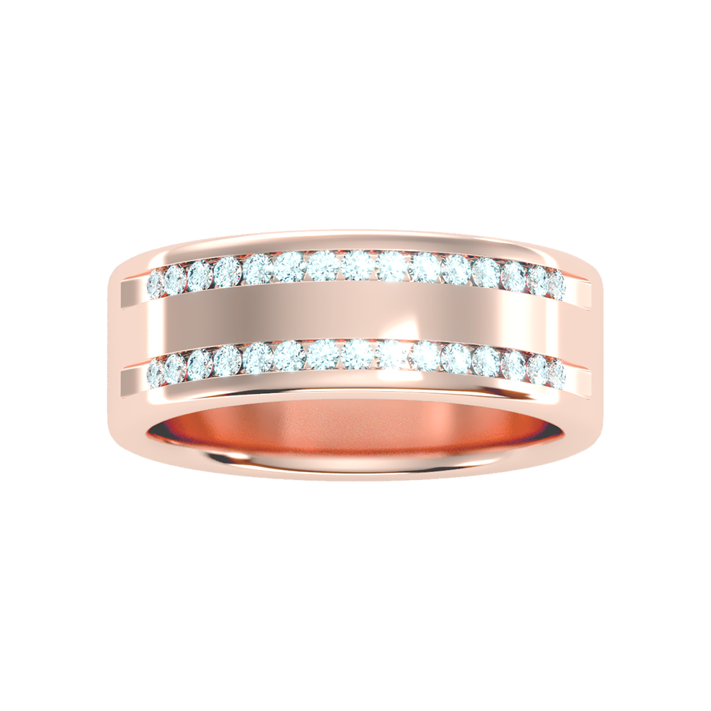 Shine Men's Broad Band Ring In 925 Sterling Silver - Six