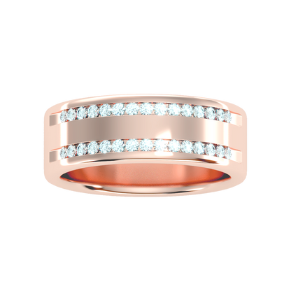 Shine Men's Broad Band Ring In 925 Sterling Silver - Six