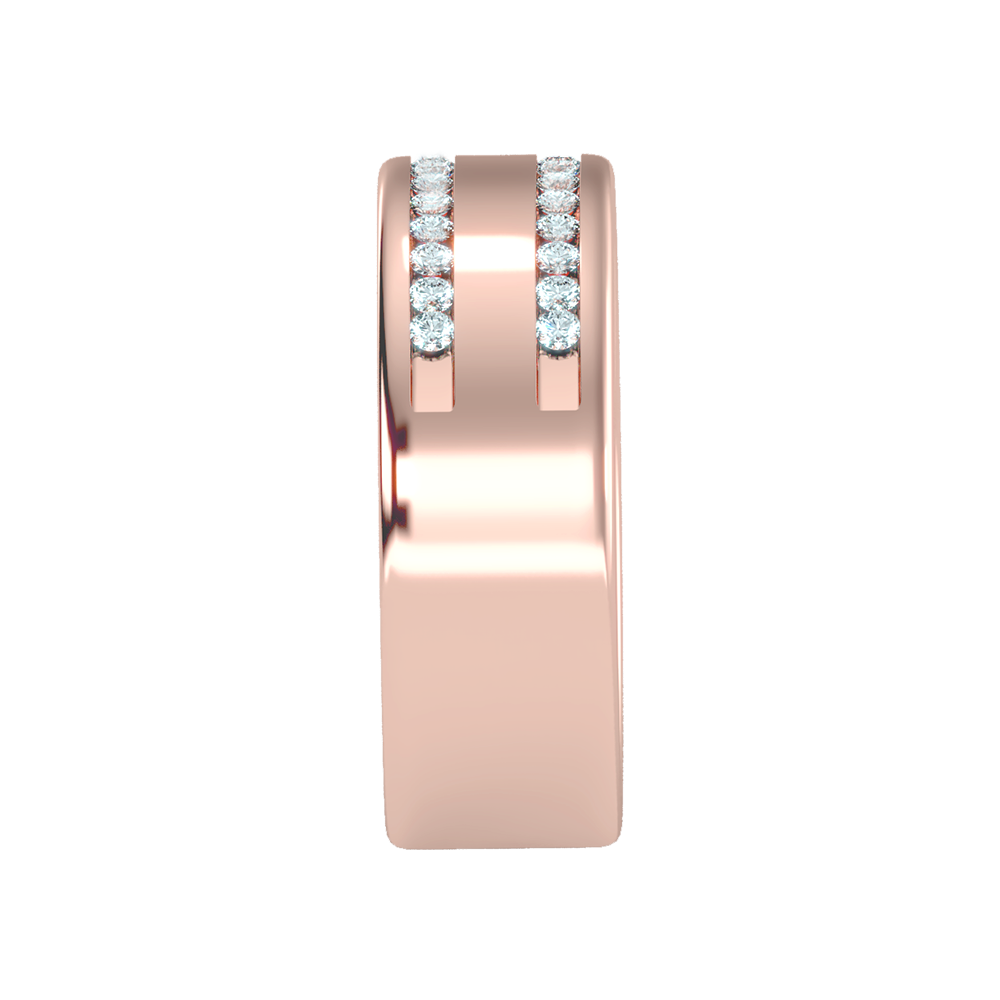Shine Men's Broad Band Ring In 925 Sterling Silver - Seven