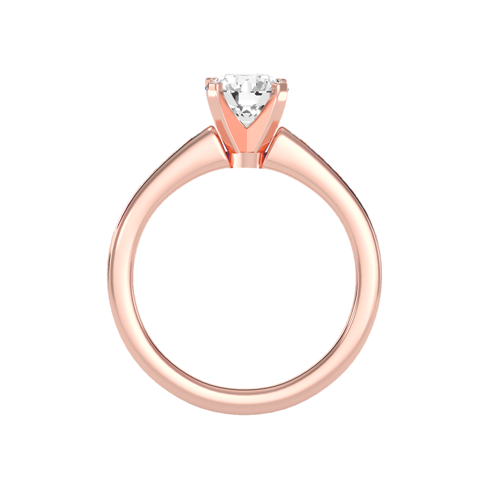 Shine Solitaire Ring In 925 Sterling Silver - Three