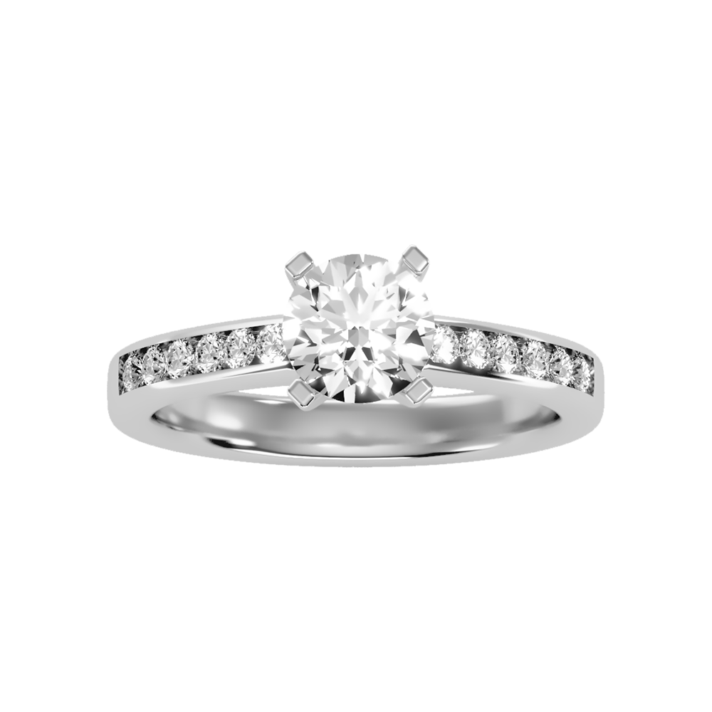 Shine Solitaire Ring In 925 Sterling Silver - Seven