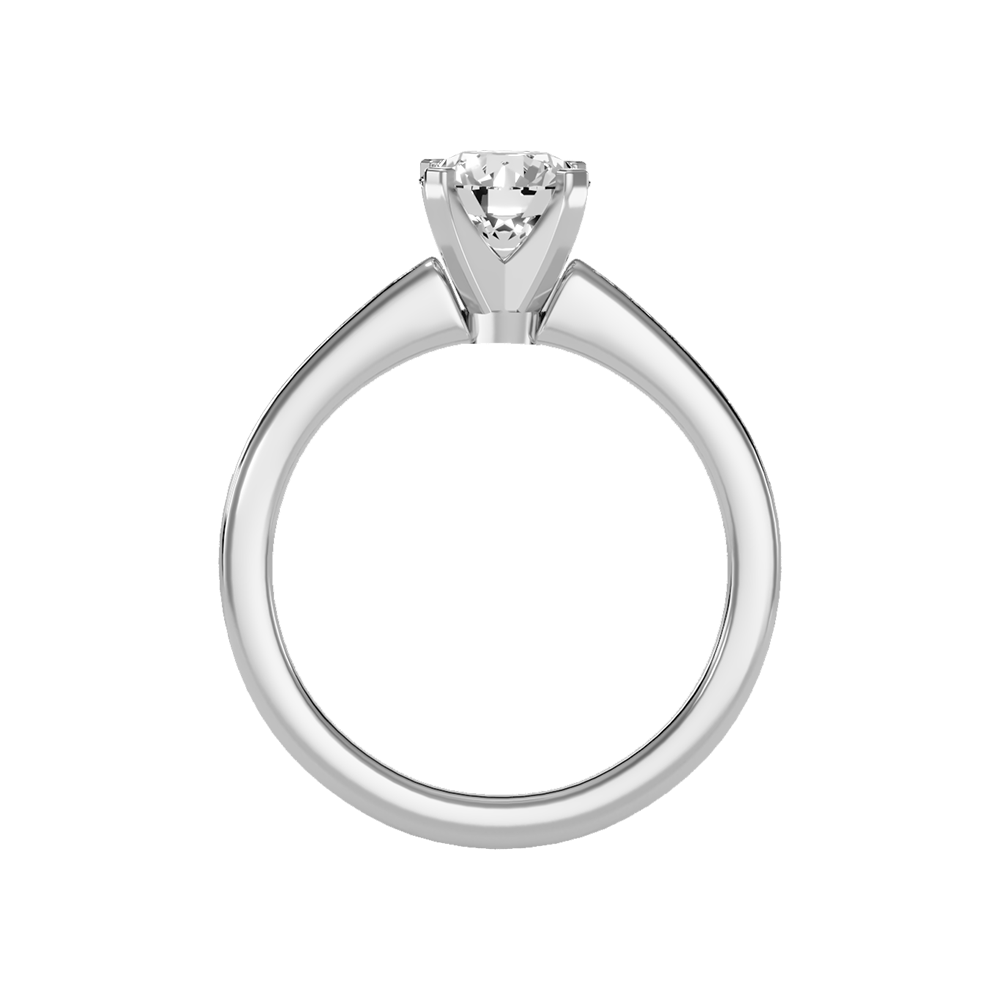 Shine Solitaire Ring In 925 Sterling Silver - Nine