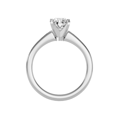 Shine Solitaire Ring In 925 Sterling Silver - Nine