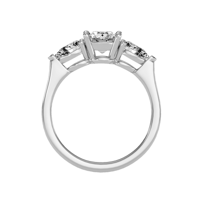Shining Tri Stone Ring - Eight