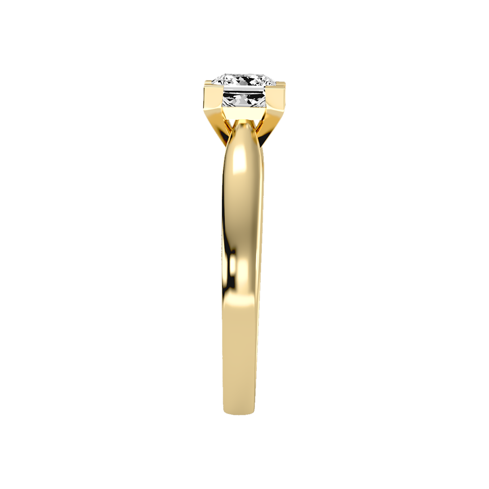 Shiny Solitaire Ring In 925 Sterling Silver - Eleven