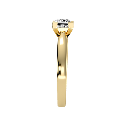 Shiny Solitaire Ring In 925 Sterling Silver - Eleven