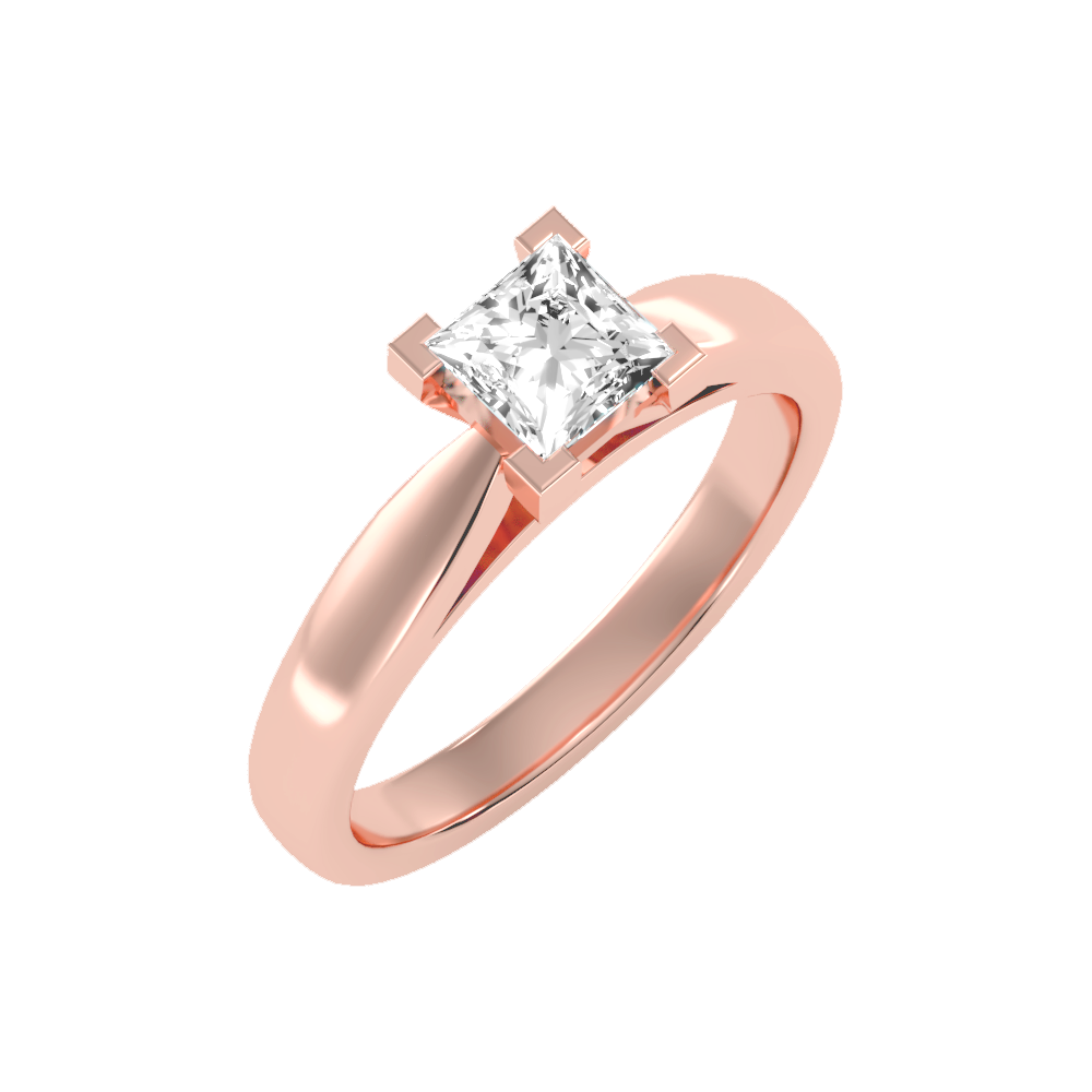 Shiny Solitaire Ring - Five