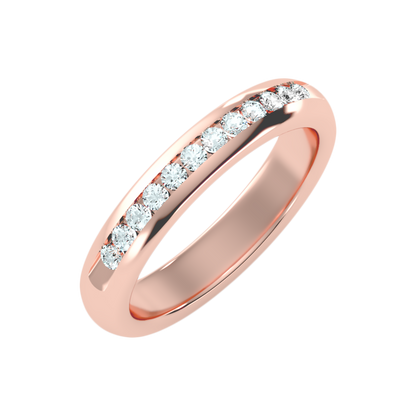 Shipup Half Eternity Band In 925 Sterling Silver - One