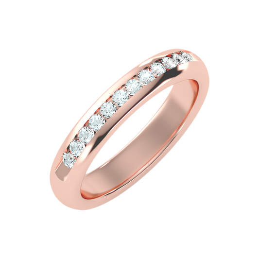 Shipup Half Eternity Band In 925 Sterling Silver - One