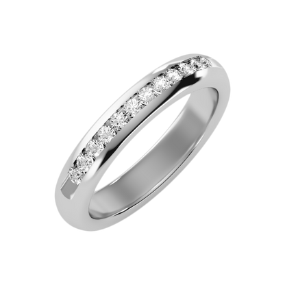 Shipup Half Eternity Band In 925 Sterling Silver - Five