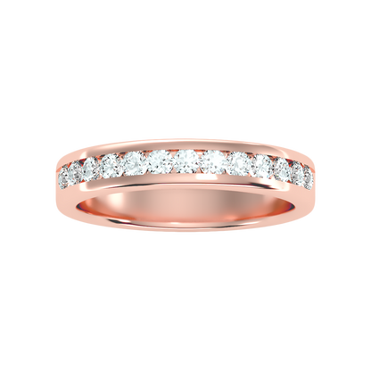 Shleek Half Eternity Band In 925 Sterling Silver - Ten