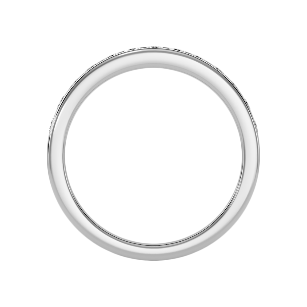 Shleek Half Eternity Band In 925 Sterling Silver - Eight