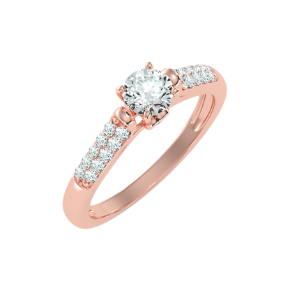 Shore Solitaire Ring In 925 Sterling Silver - Ten