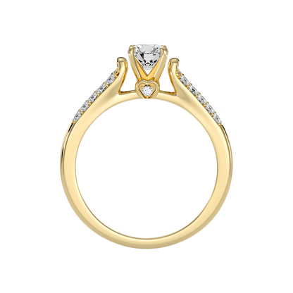 Shore Solitaire Ring In 925 Sterling Silver - Four