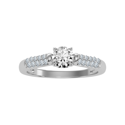 Shore Solitaire Ring In 925 Sterling Silver - Seven