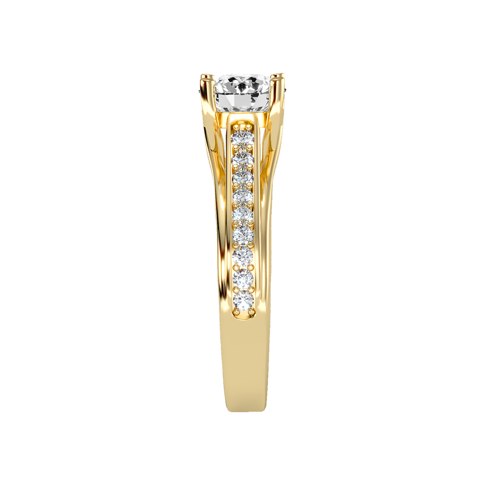 Shower Solitaire Ring - Eleven
