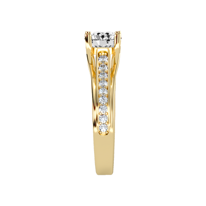 Shower Solitaire Ring - Eleven
