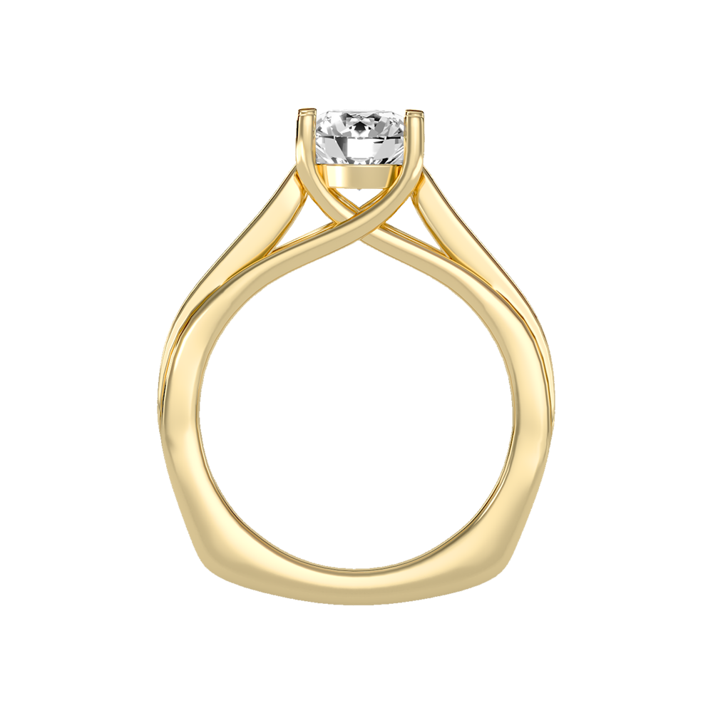 Shower Solitaire Ring In 925 Sterling Silver - Twelve