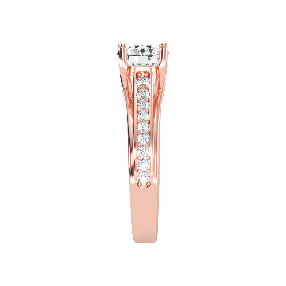 Shower Solitaire Ring - Three