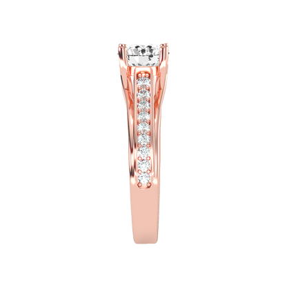 Shower Solitaire Ring - Three
