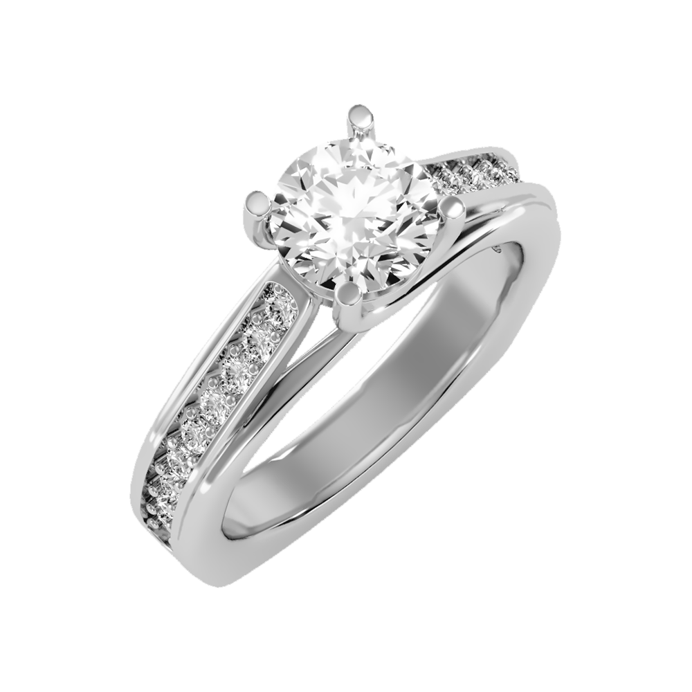 Shower Solitaire Ring - Five
