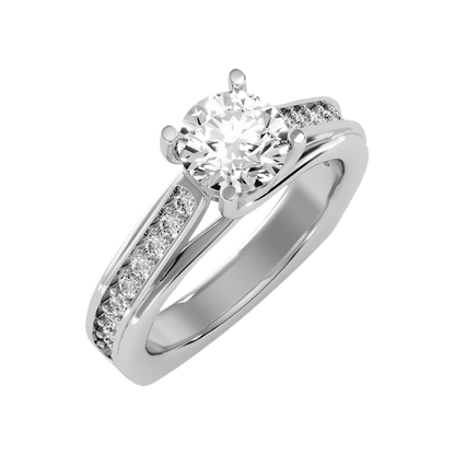 Shower Solitaire Ring - Five