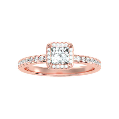 Simple Solitaire Ring In 925 Sterling Silver - Three