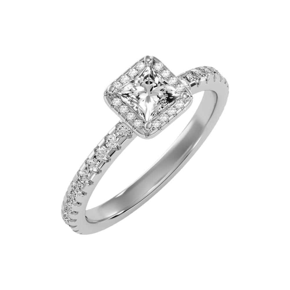 Simple Solitaire Ring In 925 Sterling Silver - Five