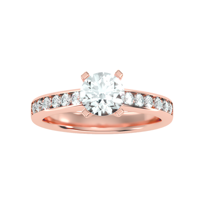 Sleazy Solitaire Ring In 925 Sterling Silver - Eleven