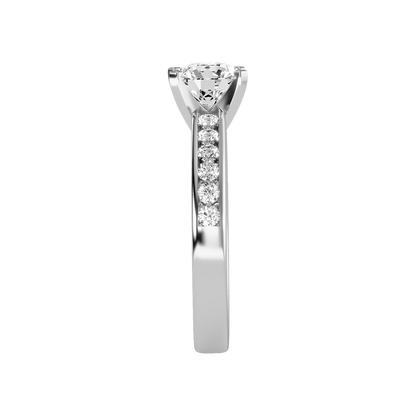 Sleazy Solitaire Ring In 925 Sterling Silver - Seven