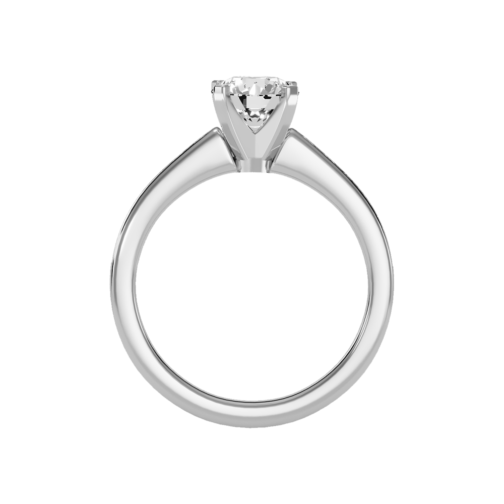 Sleazy Solitaire Ring In 925 Sterling Silver - Eight
