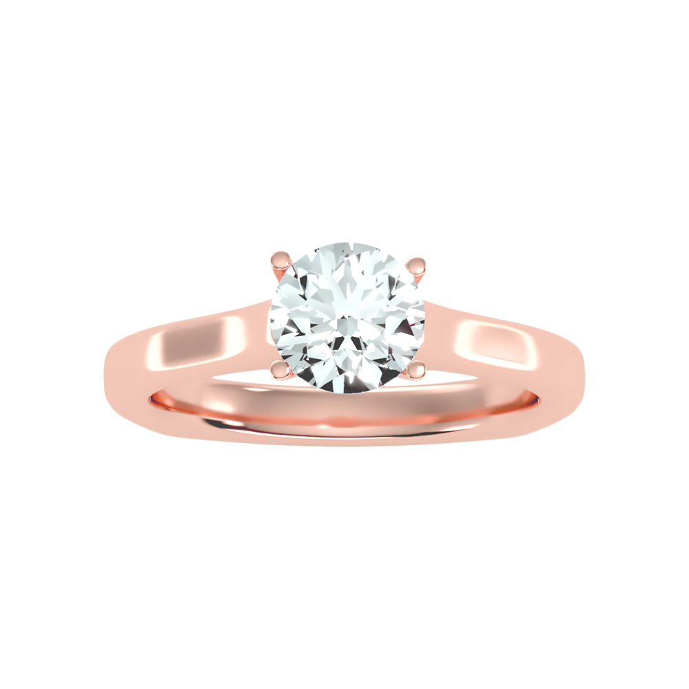 Slender Solitaire Ring - One