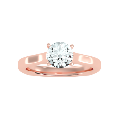 Slender Solitaire Ring - One