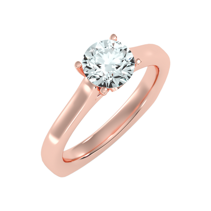 Slender Solitaire Ring - Three